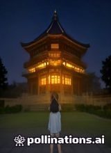 日本动漫剧场版封面，二次元少女在奇幻城市夜空背景下，色彩绚烂
